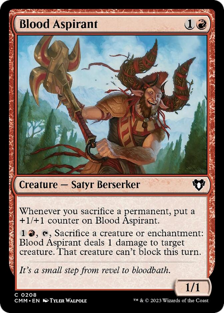 Blood Aspirant [Commander Masters] [Foil]