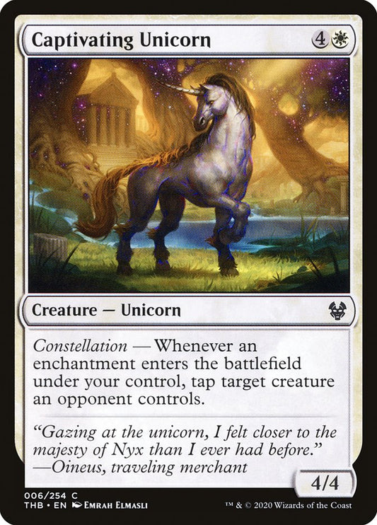 Captivating Unicorn [Theros Beyond Death] [Foil]
