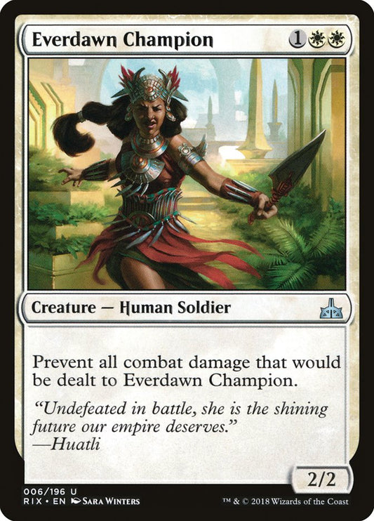 Everdawn Champion [Rivals of Ixalan] [Foil]