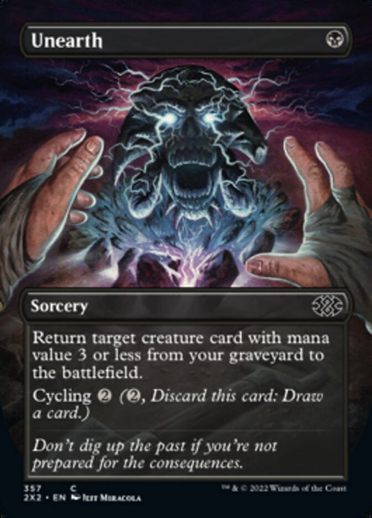 Unearth (Borderless Alternate Art) [Double Masters 2022] [Foil]