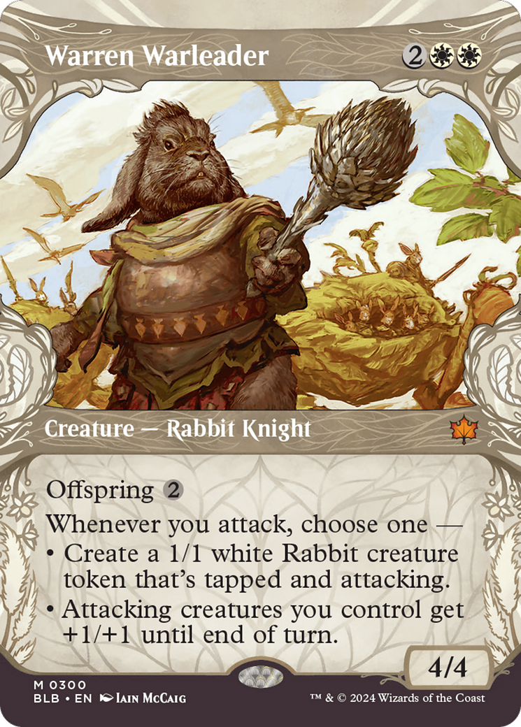Warren Warleader (Showcase) [Bloomburrow] [Foil]