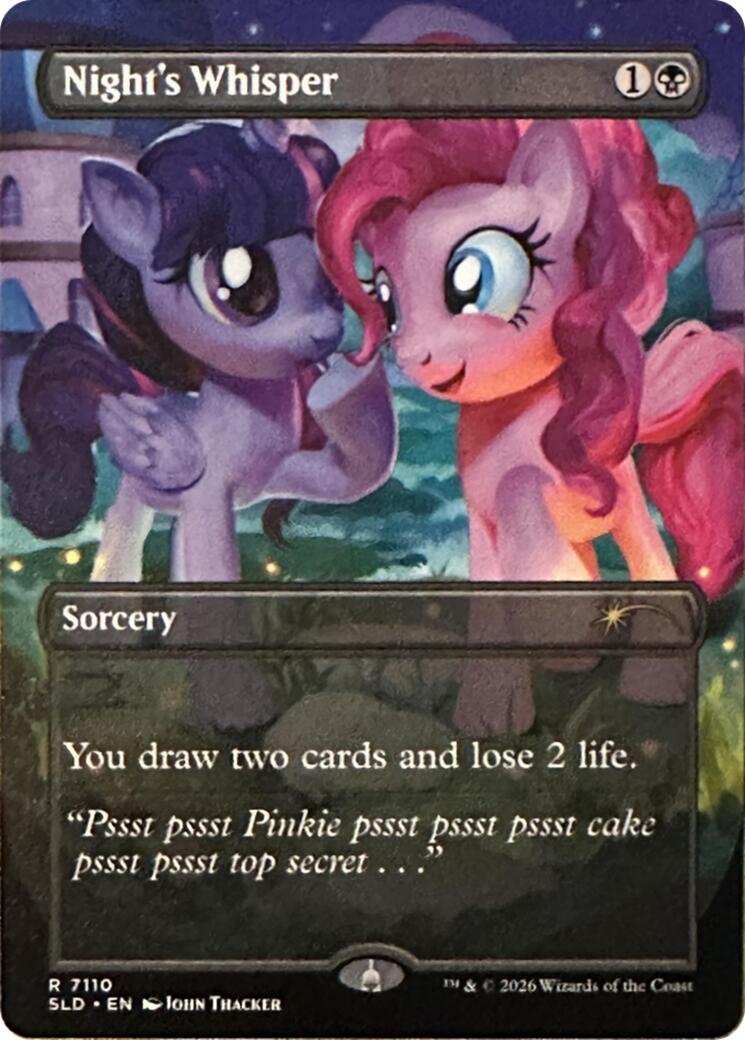 Night's Whisper (7110) [Secret Lair Drop Series] [Foil]