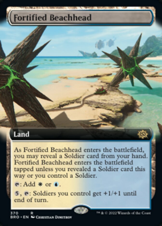 Fortified Beachhead (Extended Art) [The Brothers' War] [Foil]