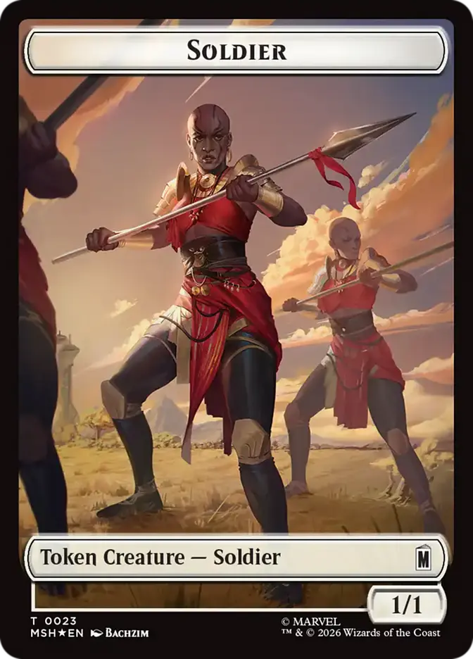 Soldier // Goat Double-Sided Token [Marvel Super Heroes Commander]
