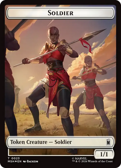 Soldier // Goat Double-Sided Token [Marvel Super Heroes Commander]
