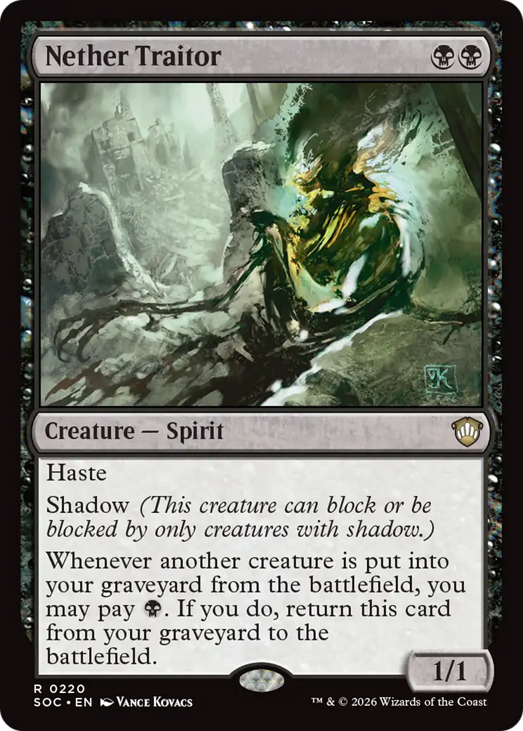 Nether Traitor [Secrets of Strixhaven Commander] [Foil]