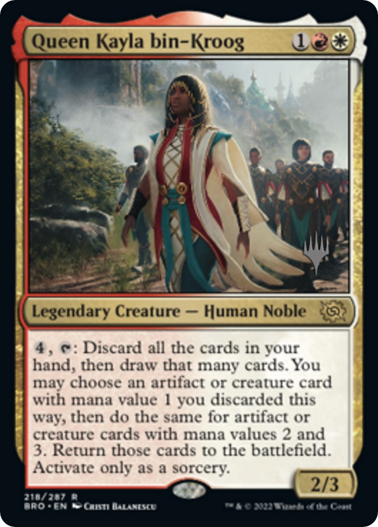 Queen Kayla bin-Kroog (Promo Pack) [The Brothers' War Promos] [Foil]