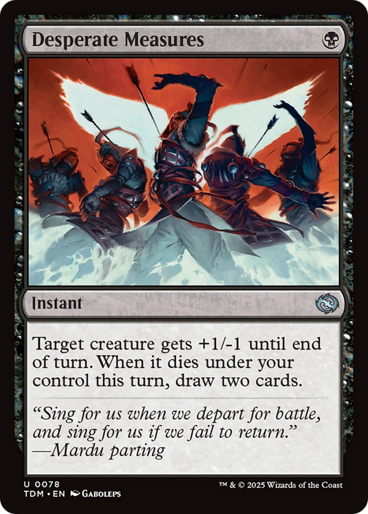 Desperate Measures [Tarkir: Dragonstorm] [Foil]