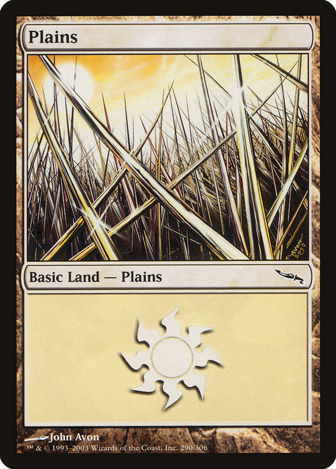 Plains (290) [Mirrodin] [Foil]