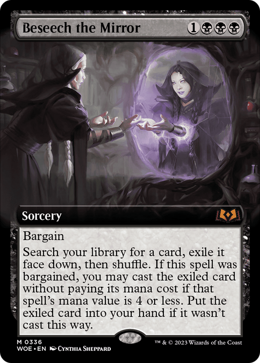 Beseech the Mirror (Extended Art) [Wilds of Eldraine] [Foil]