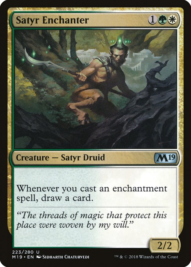 Satyr Enchanter [Core Set 2019] [Foil]