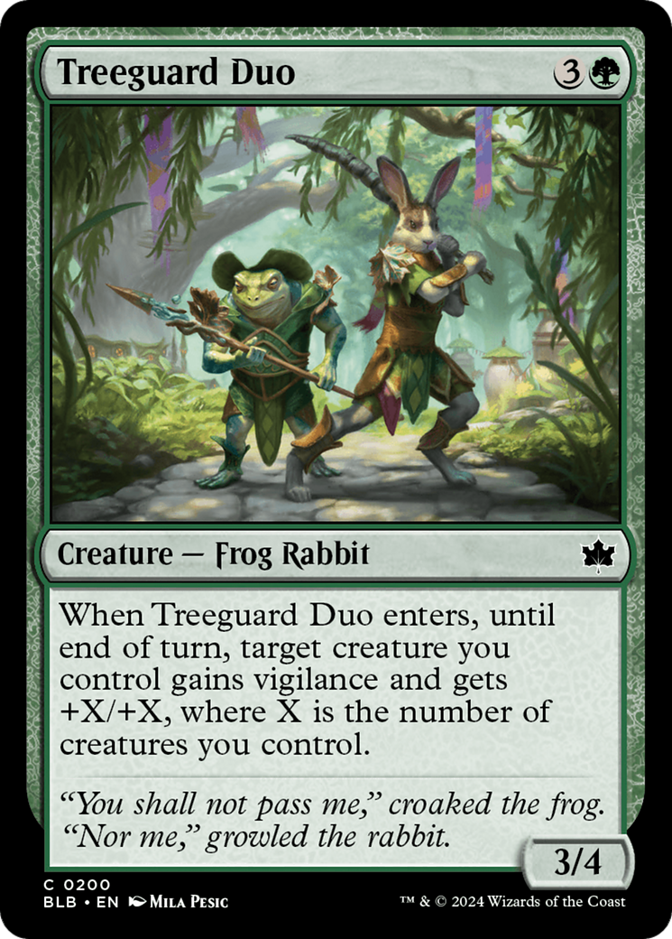 Treeguard Duo [Bloomburrow] [Foil]