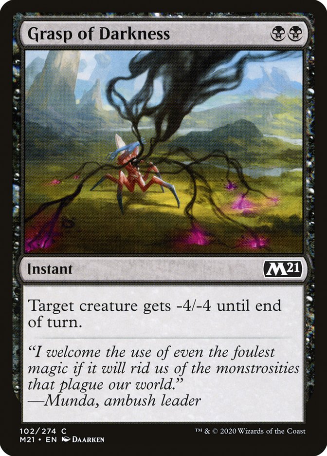 Grasp of Darkness [Core Set 2021] [Foil]
