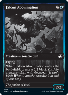 Falcon Abomination [Innistrad: Double Feature] [Foil]