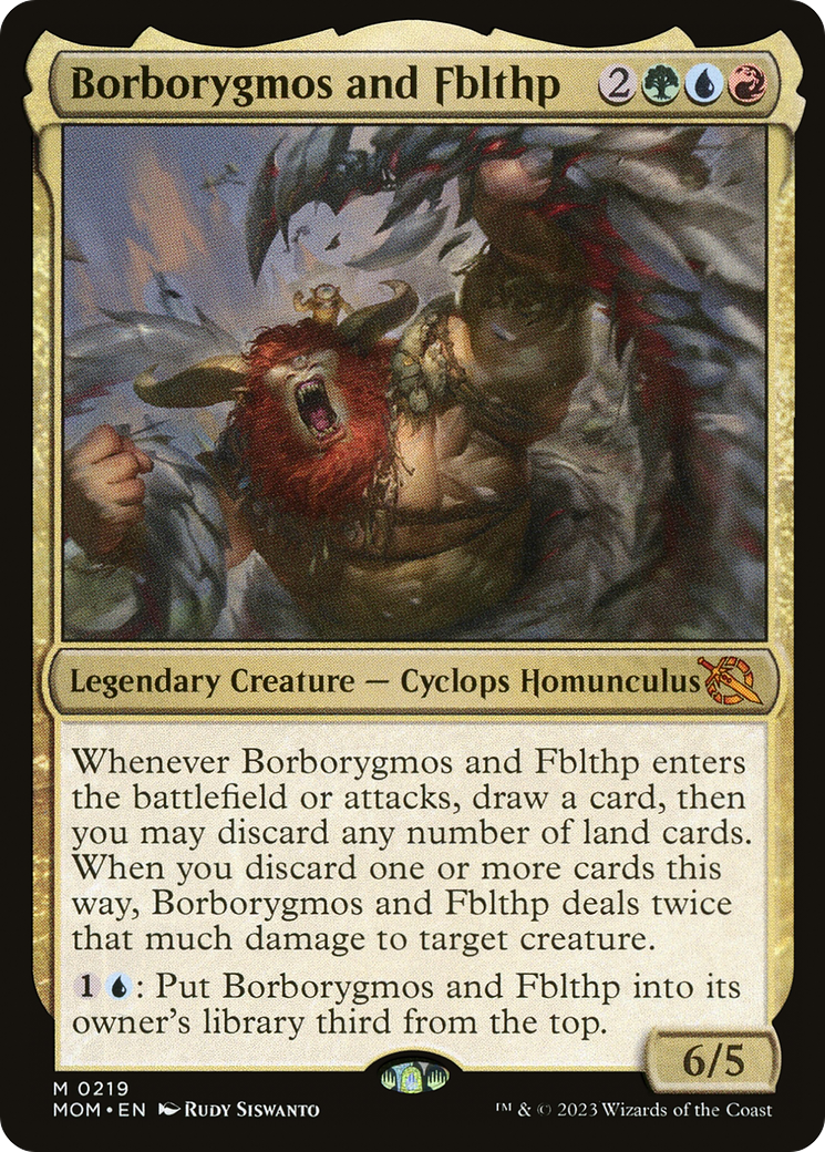 Borborygmos and Fblthp [March of the Machine] [Foil]