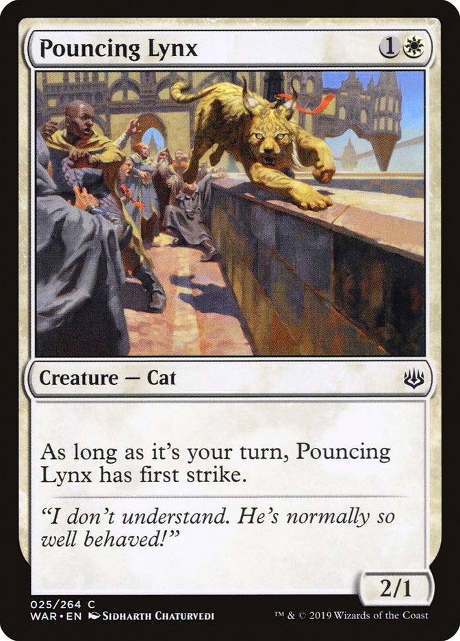 Pouncing Lynx [War of the Spark] [Foil]
