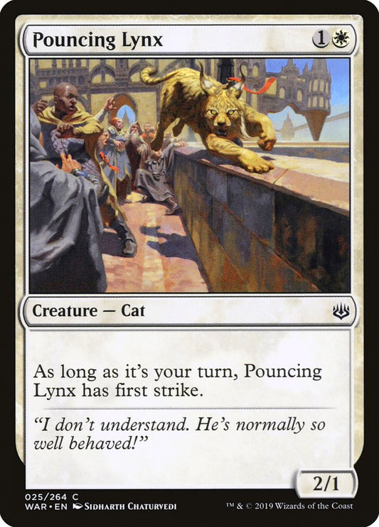 Pouncing Lynx [War of the Spark] [Foil]