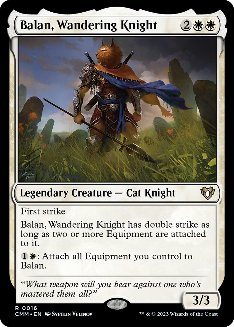 Balan, Wandering Knight [Commander Masters] [Foil]