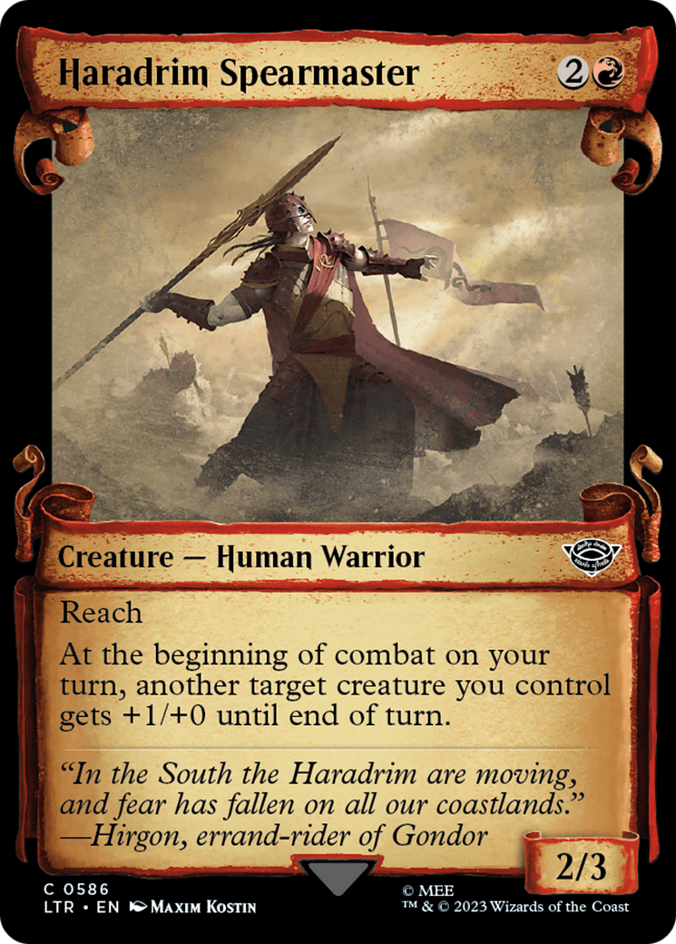 Haradrim Spearmaster [The Lord of the Rings: Tales of Middle-Earth Showcase Scrolls] [Foil]