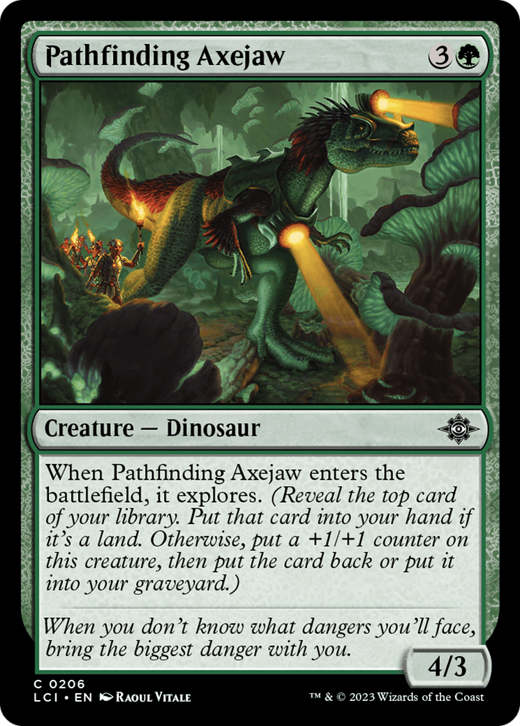 Pathfinding Axejaw [The Lost Caverns of Ixalan] [Foil]