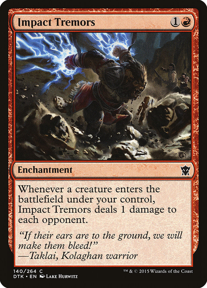 Impact Tremors [Dragons of Tarkir] [Foil]
