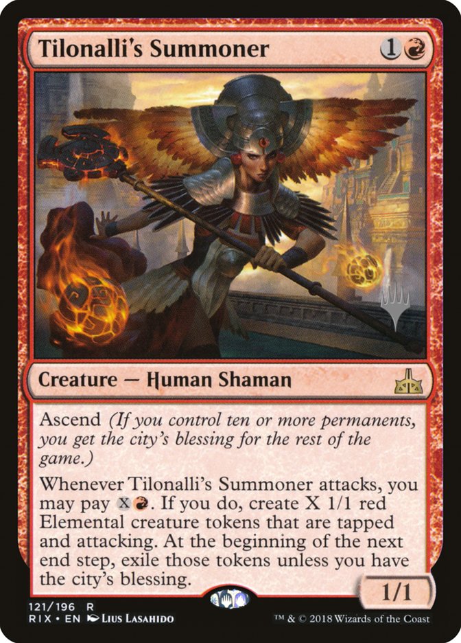 Tilonalli's Summoner (Promo Pack) [Rivals of Ixalan Promos] [Foil]