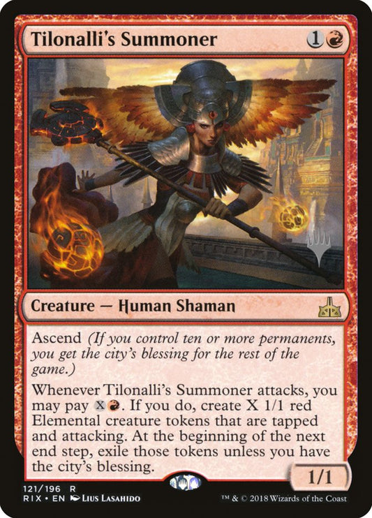 Tilonalli's Summoner (Promo Pack) [Rivals of Ixalan Promos] [Foil]