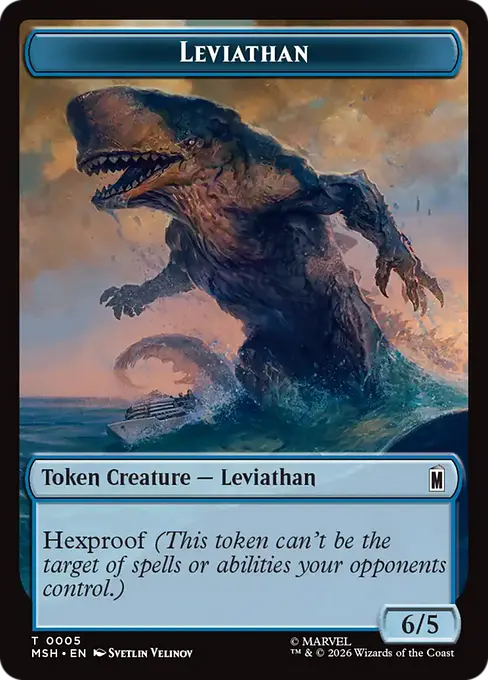 Leviathan // Food Double-Sided Token [Marvel Super Heroes]