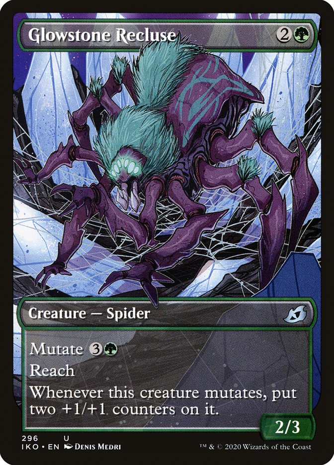 Glowstone Recluse (Showcase) [Ikoria: Lair of Behemoths] [Foil]