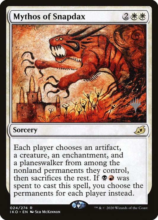 Mythos of Snapdax (Promo Pack) [Ikoria: Lair of Behemoths Promos] [Foil]