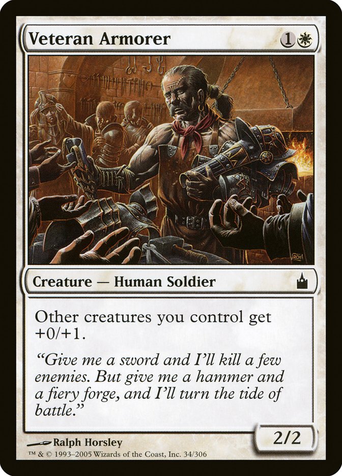 Veteran Armorer [Ravnica: City of Guilds] [Foil]