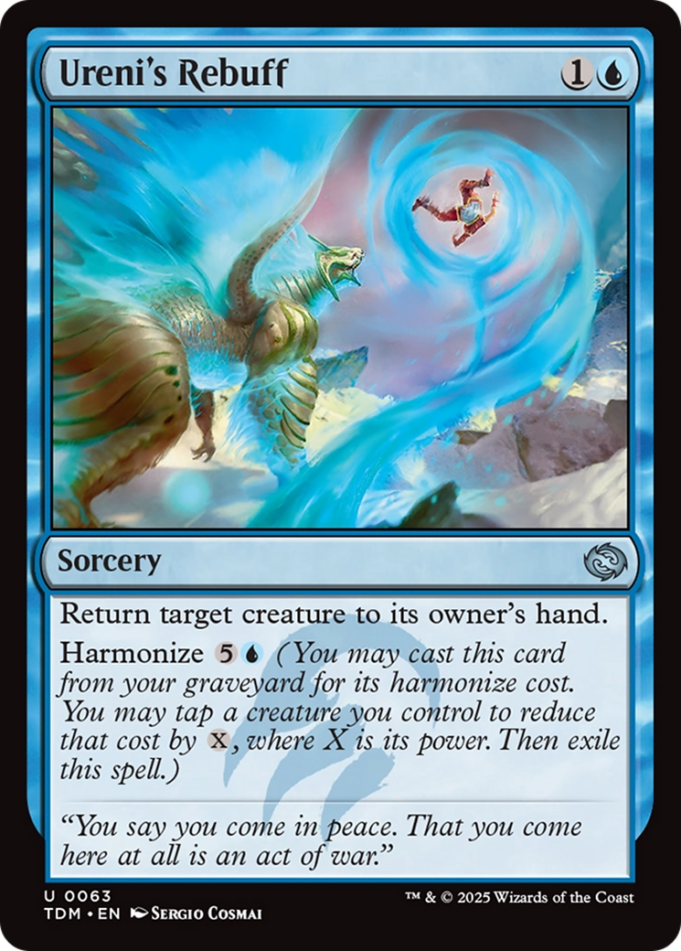 Ureni's Rebuff [Tarkir: Dragonstorm] [Foil]