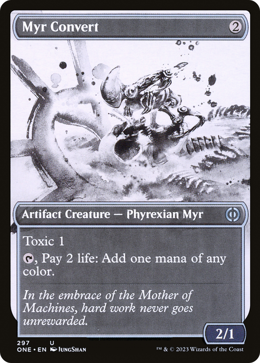 Myr Convert (Showcase Ichor) [Phyrexia: All Will Be One] [Foil]