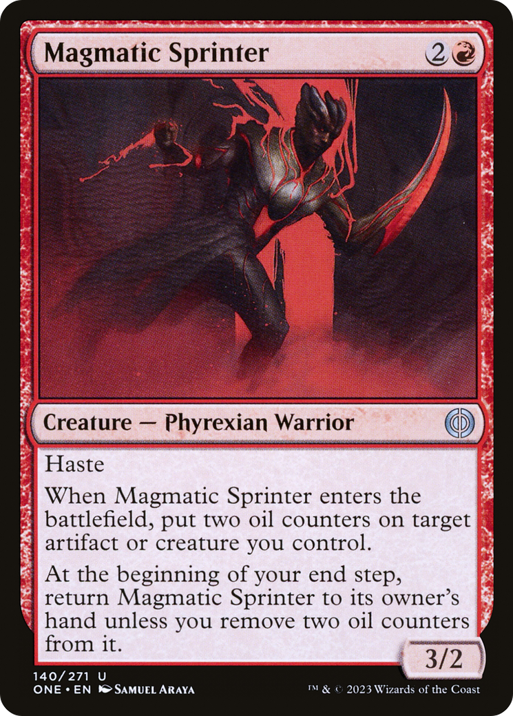 Magmatic Sprinter [Phyrexia: All Will Be One] [Foil]