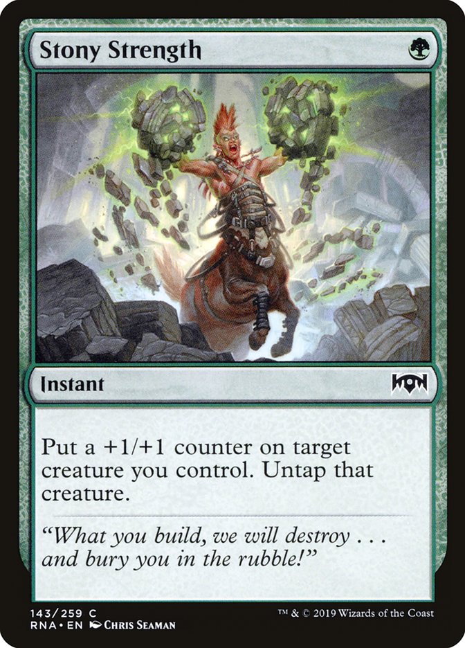 Stony Strength [Ravnica Allegiance] [Foil]
