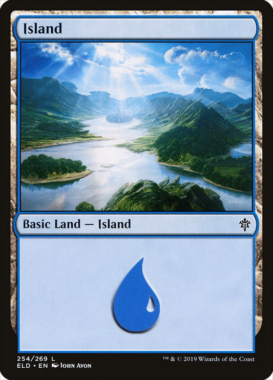 Island (254) [Throne of Eldraine] [Foil]