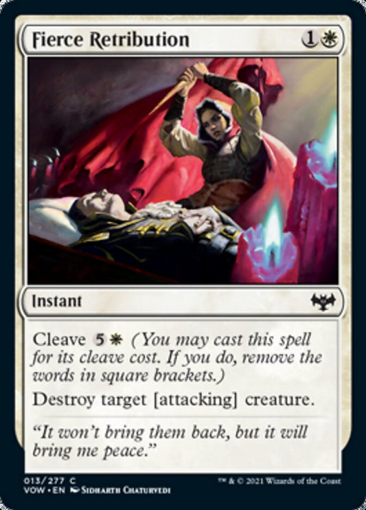 Fierce Retribution [Innistrad: Crimson Vow] [Foil]