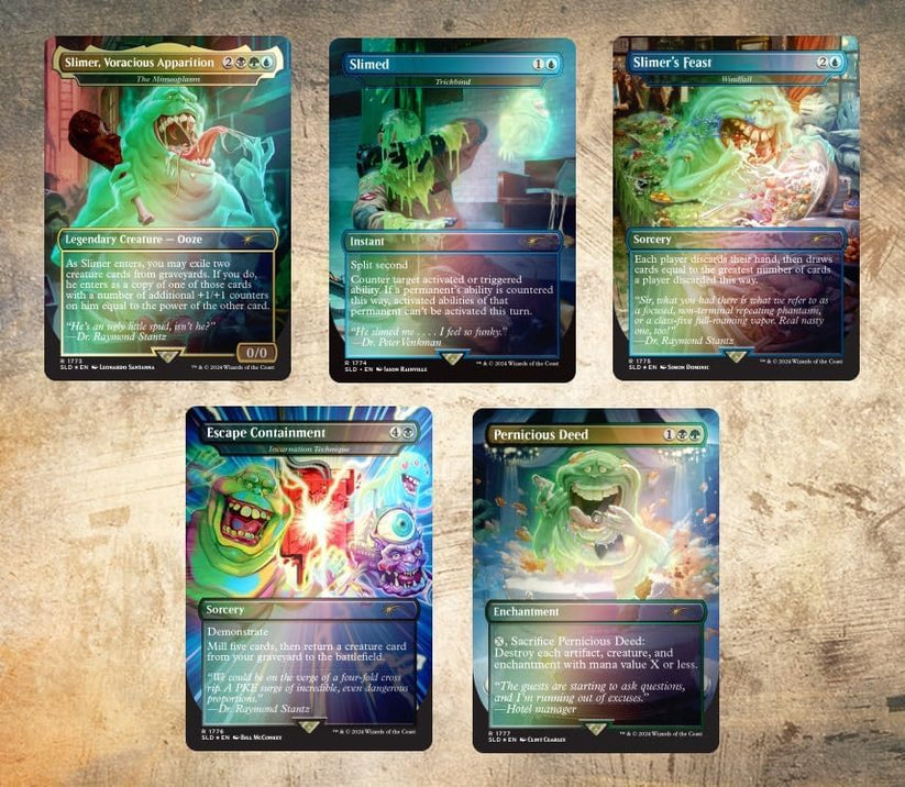 Secret Lair x Ghostbusters: Slimer Rainbow Foil Edition