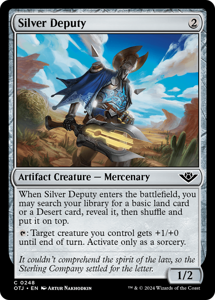 Silver Deputy [Outlaws of Thunder Junction] [Foil]