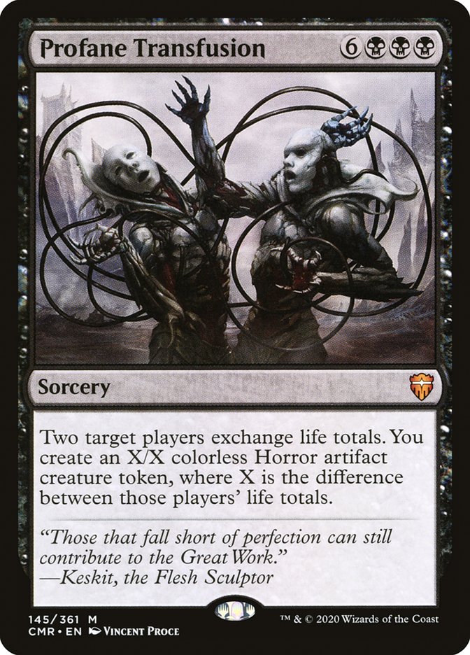 Profane Transfusion [Commander Legends] [Foil]