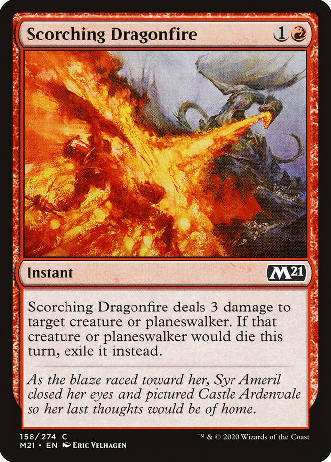 Scorching Dragonfire [Core Set 2021] [Foil]