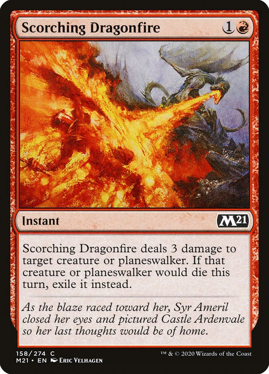 Scorching Dragonfire [Core Set 2021] [Foil]