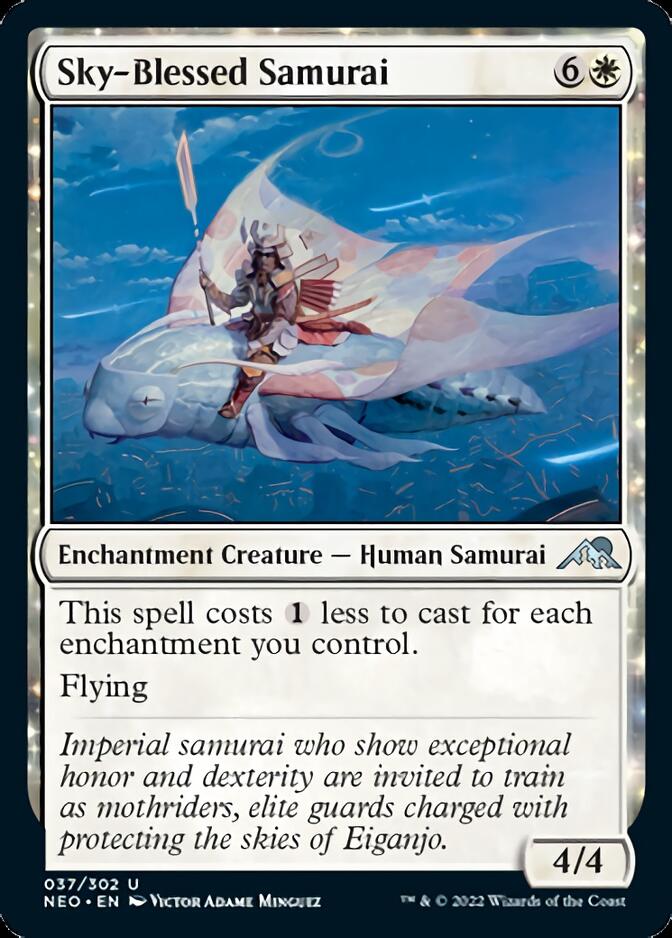 Sky-Blessed Samurai [Kamigawa: Neon Dynasty] [Foil]