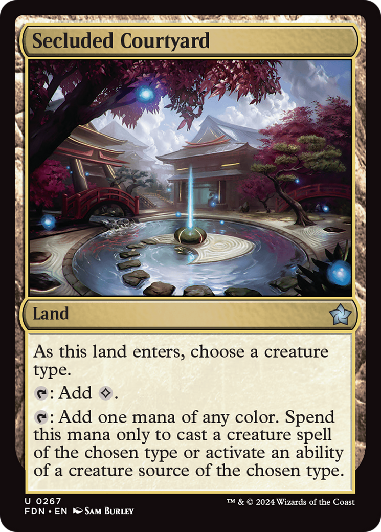 Secluded Courtyard [Foundations] [Foil]