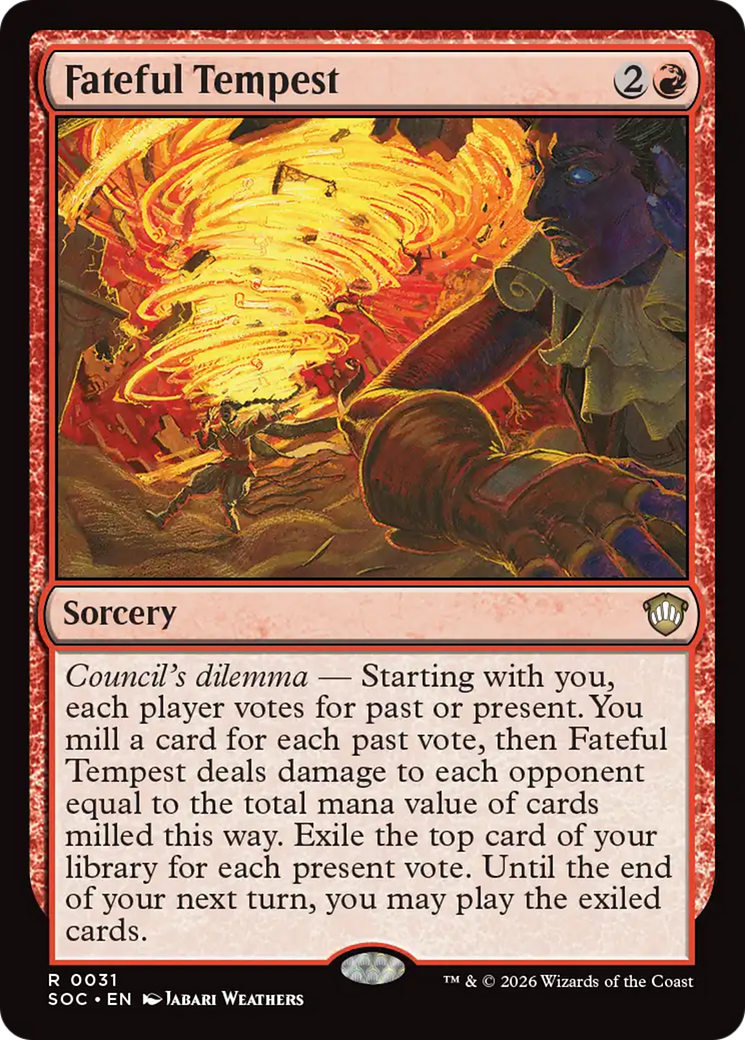 Fateful Tempest [Secrets of Strixhaven Commander] [Foil]