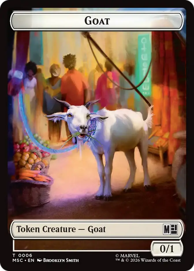 Soldier // Goat Double-Sided Token [Marvel Super Heroes Commander]