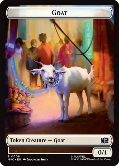 Soldier // Goat Double-Sided Token [Marvel Super Heroes Commander]
