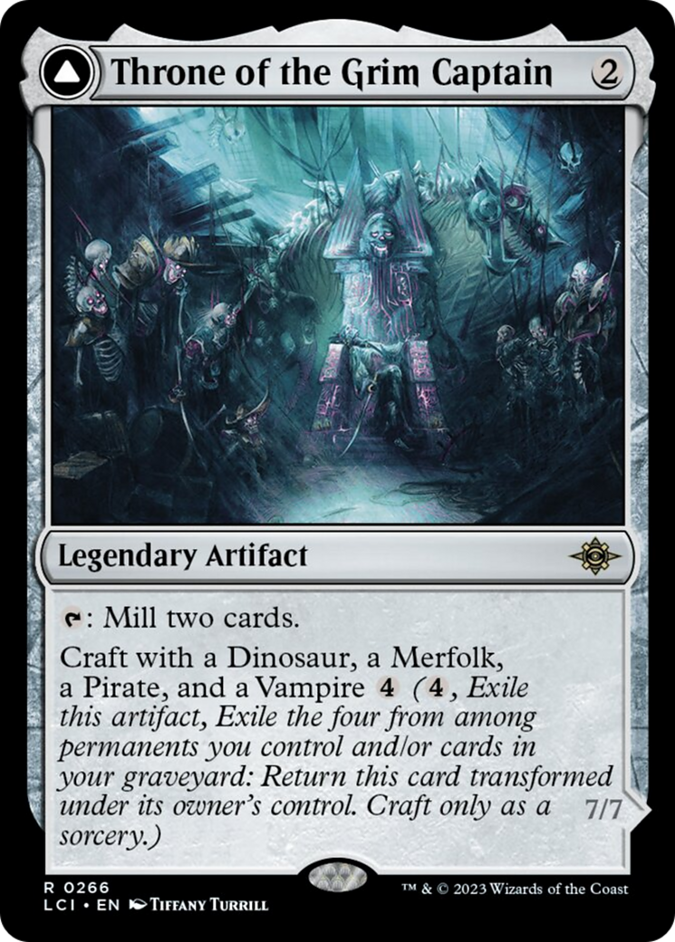 Throne of the Grim Captain // The Grim Captain [The Lost Caverns of Ixalan] [Foil]