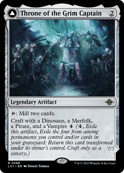 Throne of the Grim Captain // The Grim Captain [The Lost Caverns of Ixalan] [Foil]