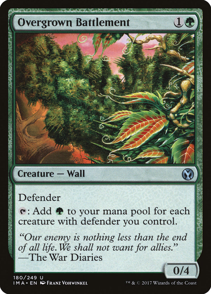 Overgrown Battlement [Iconic Masters] [Foil]